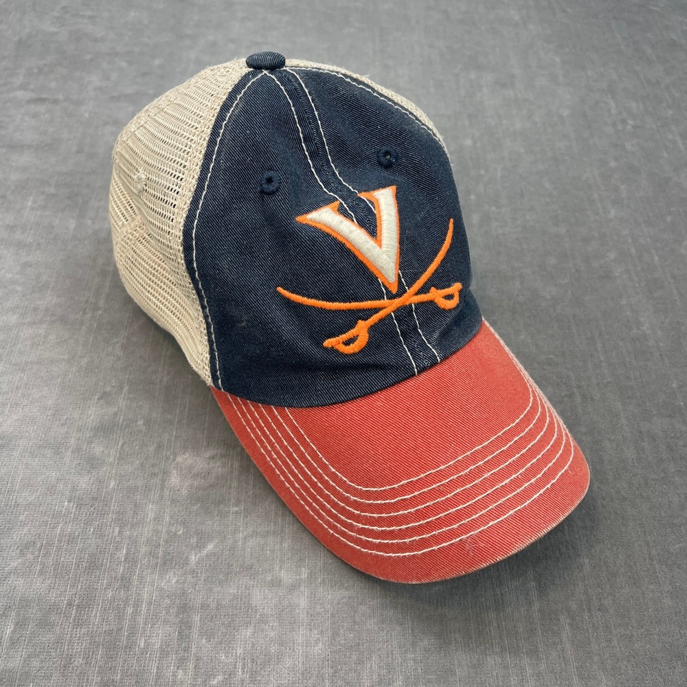 Virginia Cavaliers Top of the World Unisex OS Navy Trucker Hat Snapback Mesh
